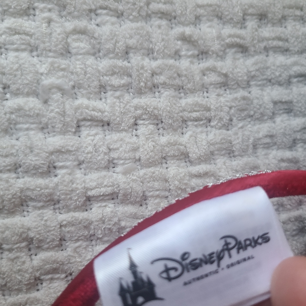 Disney Parks Christmas plaid and sequin Minnie Mouse ear headband One Size Fits - Picture 3 of 11